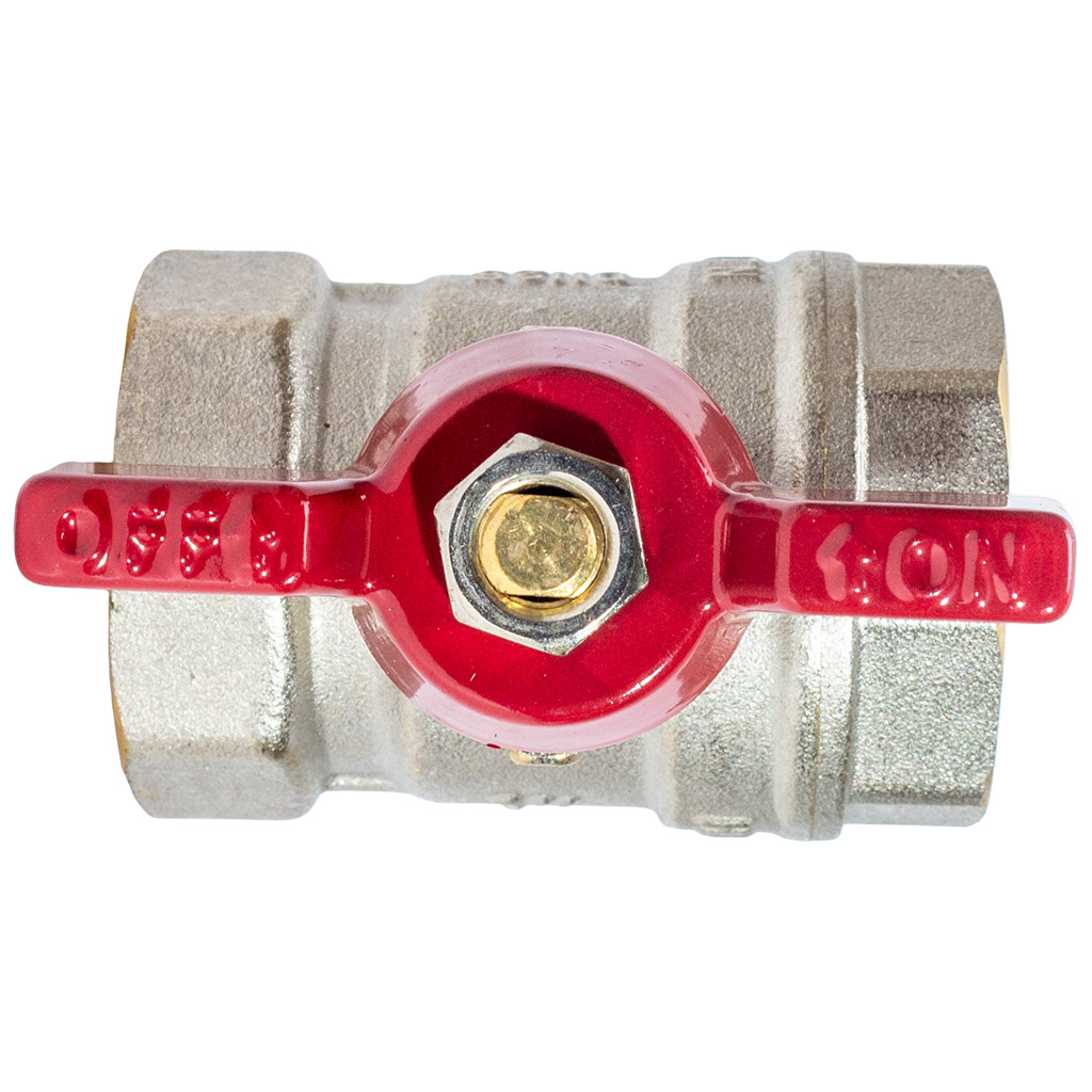 Кран шаровый для воды TIM, 1 1/2" г-г, бабочка