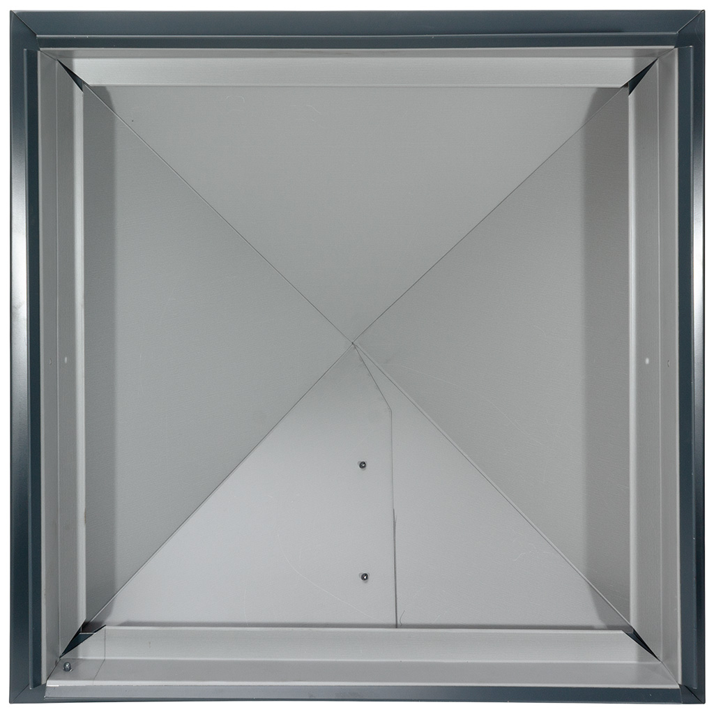 Отлив на столб, 385 х 385мм, высокий, RAL 7024 серый графит