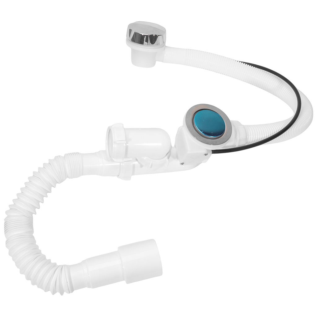 Сифон для ванны Aquant , полуавтоматический перелив, D40-40/50, L700мм