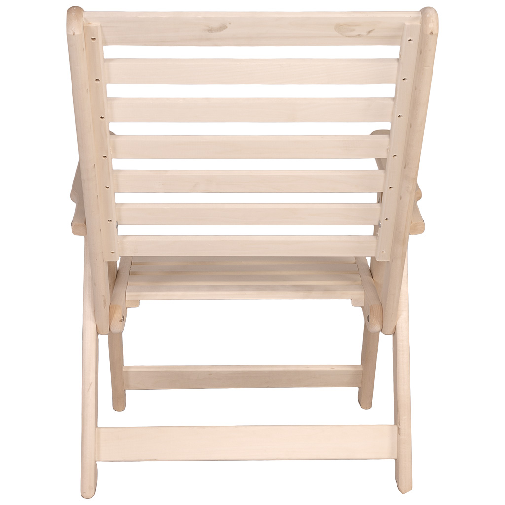 Шезлонг гибкий с подлокотниками, 445мм х 400мм х 1400мм, липа