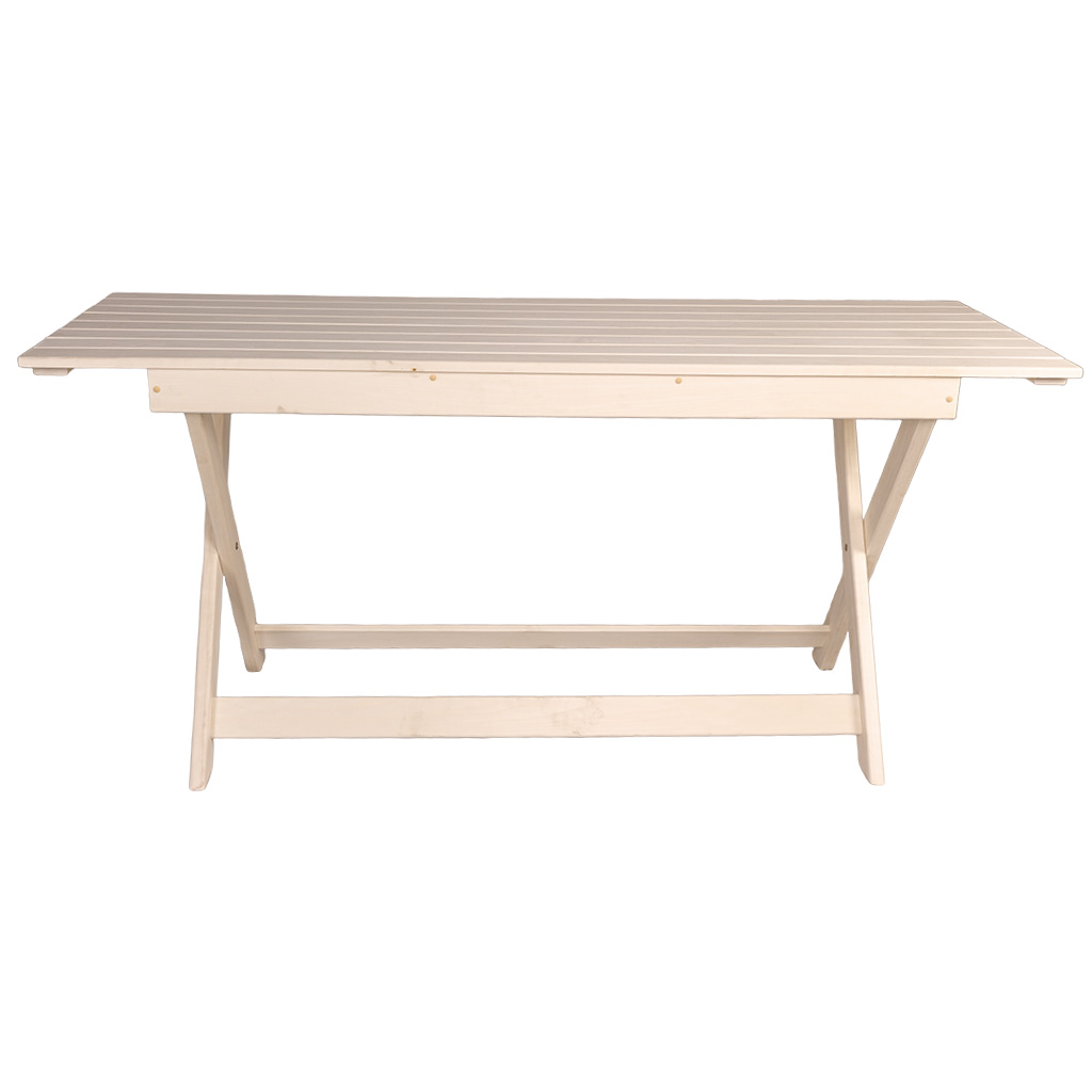 Стол раскладной, липа, 1600мм х 760мм х 600мм