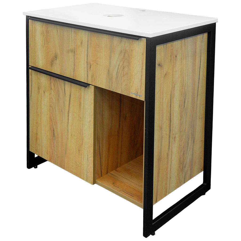 Тумба Irvin 80 под раковину Олимпия 560/Мокко 380/А257А, крафт золотой