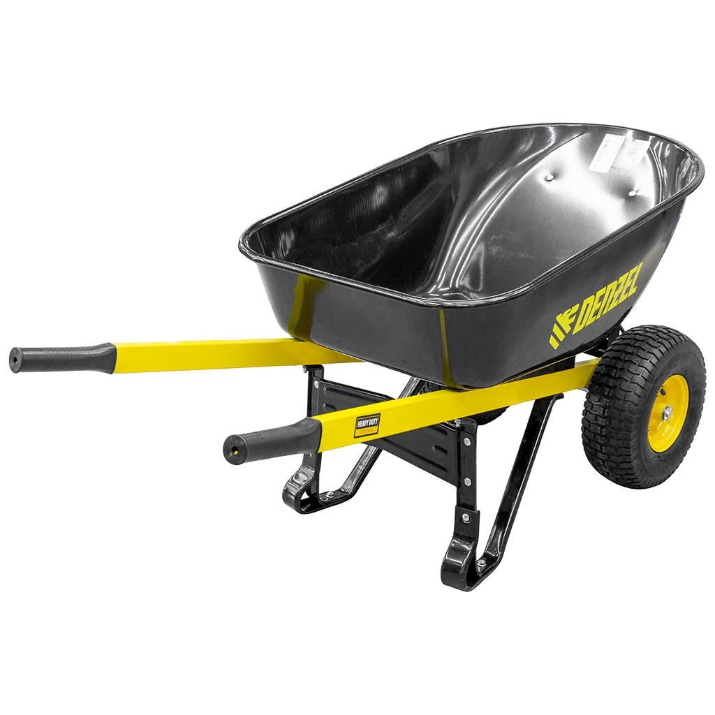 Тачка садово-строительная Denzel, 2-колесная, пневмо, 140л, 250кг