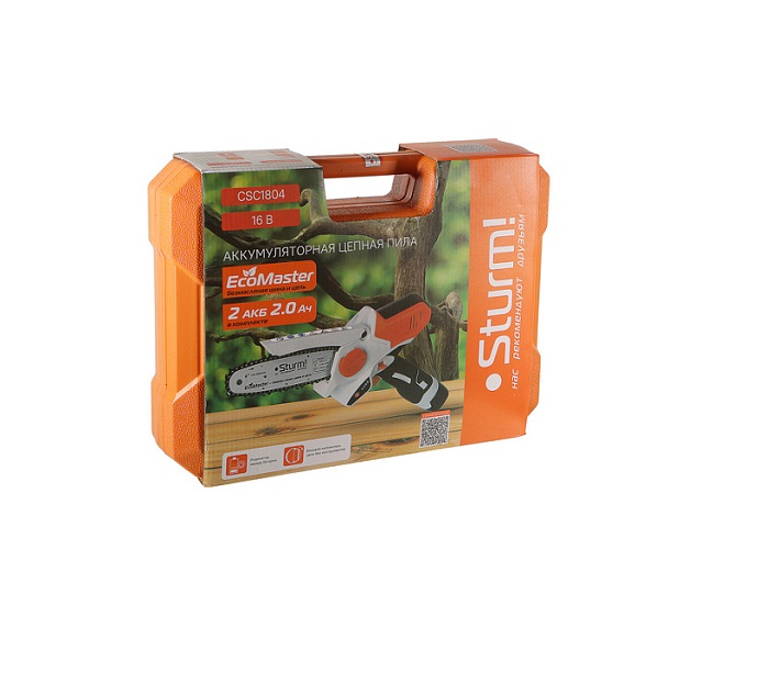 Пила Sturm! аккумуляторная, цепная 16ВТ CSC1804, кейс