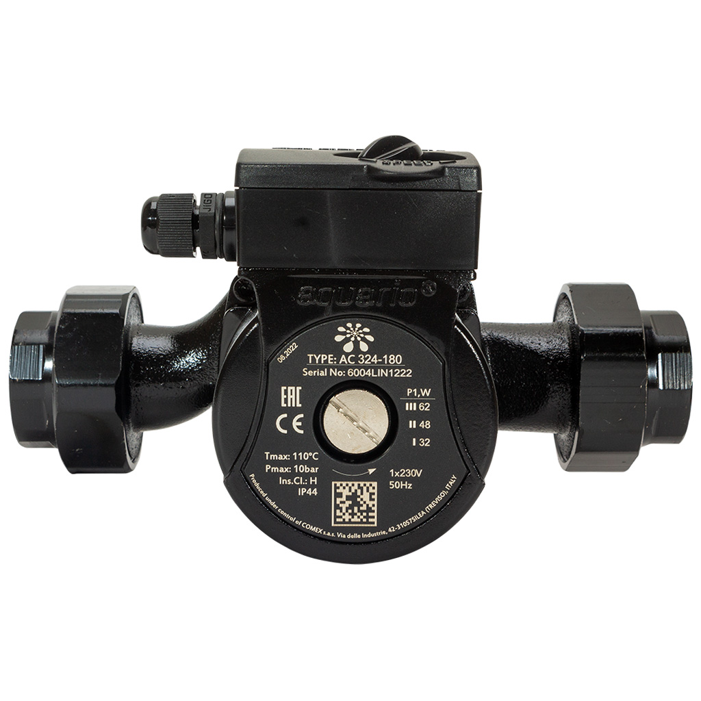 Насос циркуляционный Aquario АС 324, 180мм, с гайками