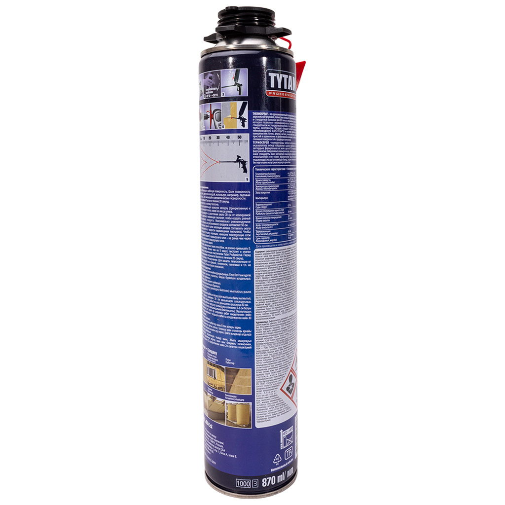 Теплоизоляция Tytan Thermospray напыляемая, профессиональная, 870мл