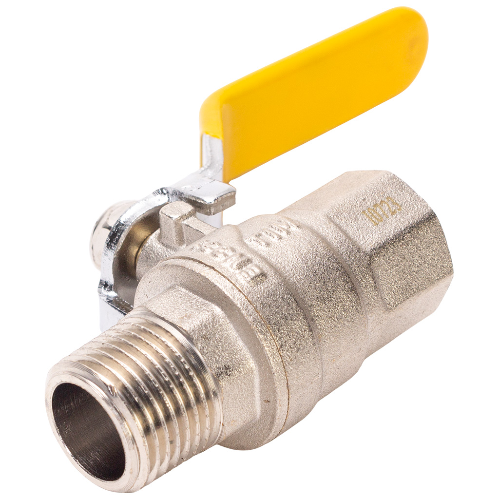 Кран газовый TIM, шаровый, 1/2'' г-ш, рычаг