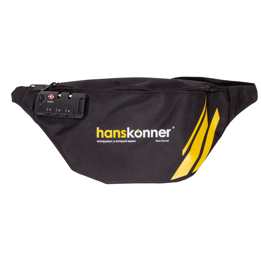 Сумка-пояс Hanskonner, кодовый замок, 2 отделения
