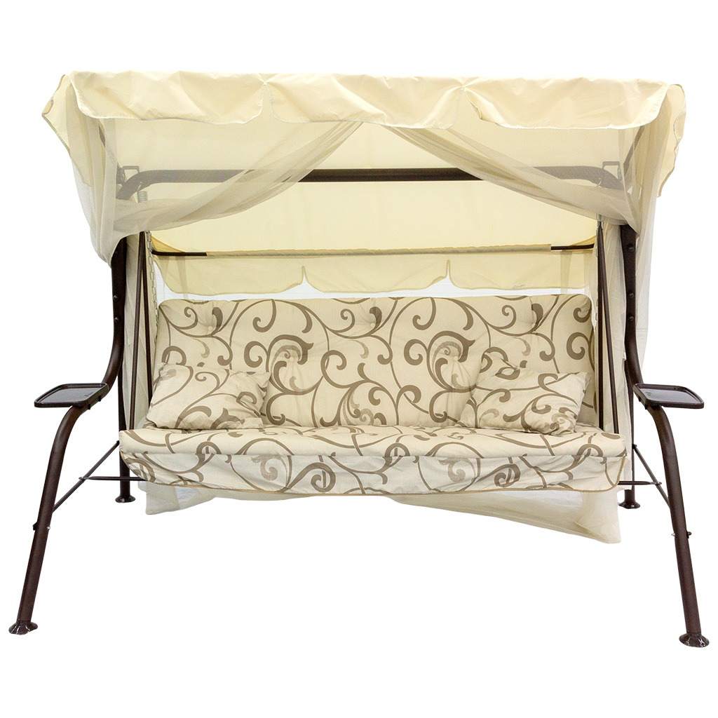 Качели садовые Варна с1103, 3-х местные, 2310х1260х1480мм