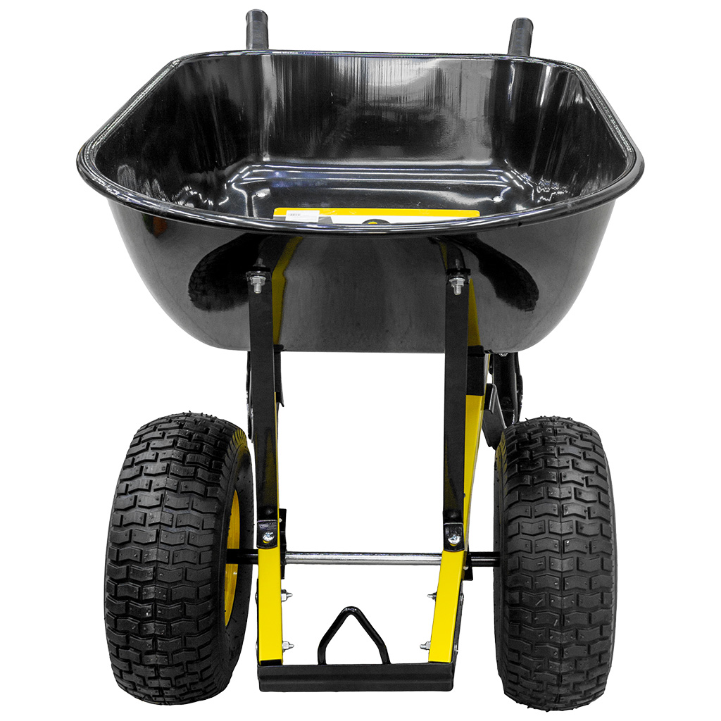 Тачка садово-строительная Denzel, 2-колесная, пневмо, 140л, 250кг