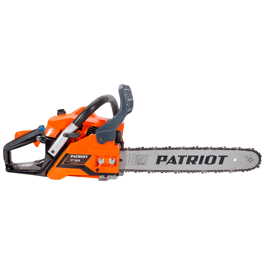 Бензопила цепная Patriot PT 3816, 1.4кВт, шина 16", с топором в подарок APF-60