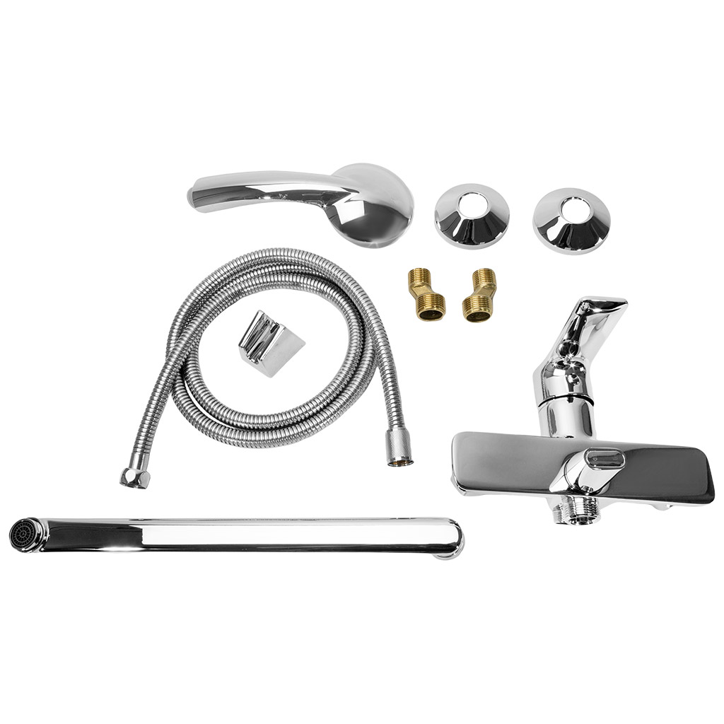 Смеситель Rossinka RS27-33, для ванны, хром