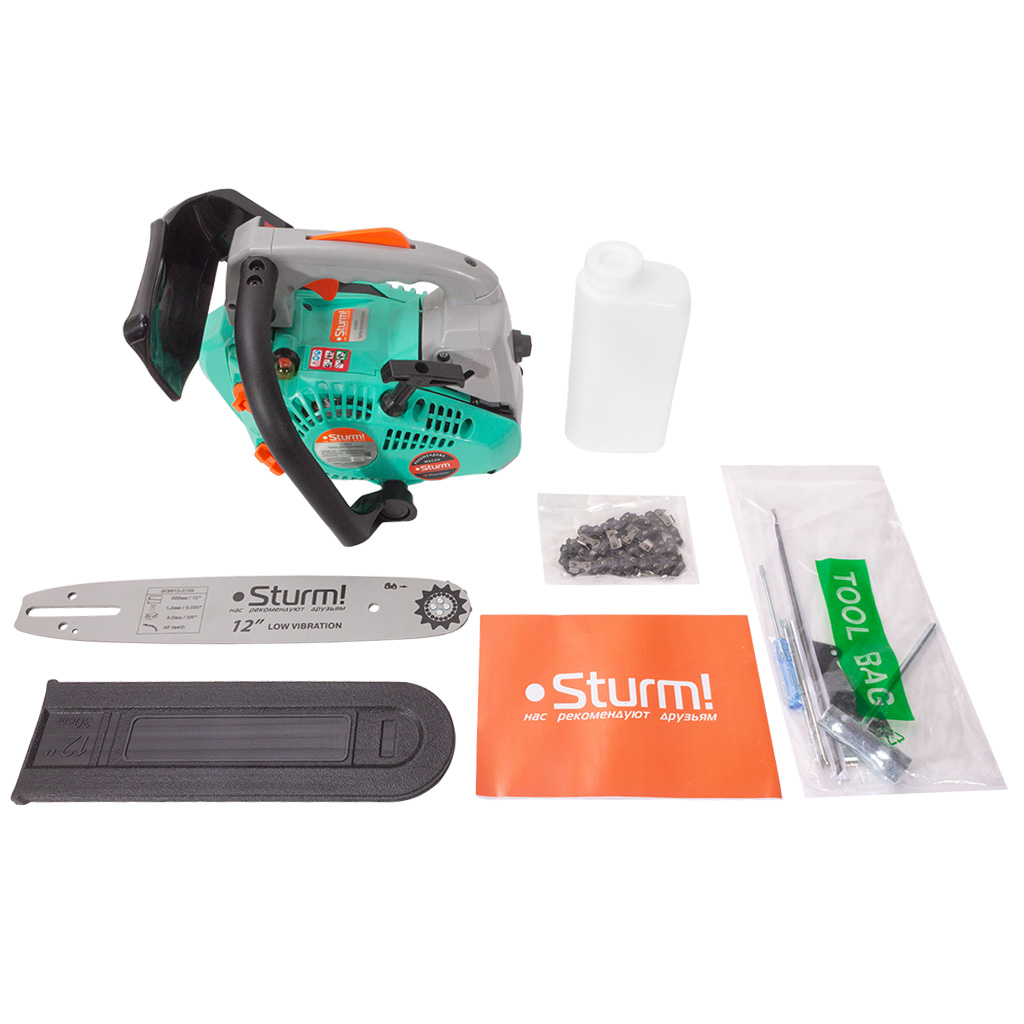 Бензопила цепная Sturm! GC9912, шина 12" 1.2кВТ