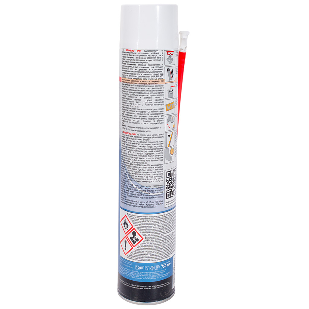 Клей-пена проф. полиуретановая ручная "Soudabond" Easy, 750мл