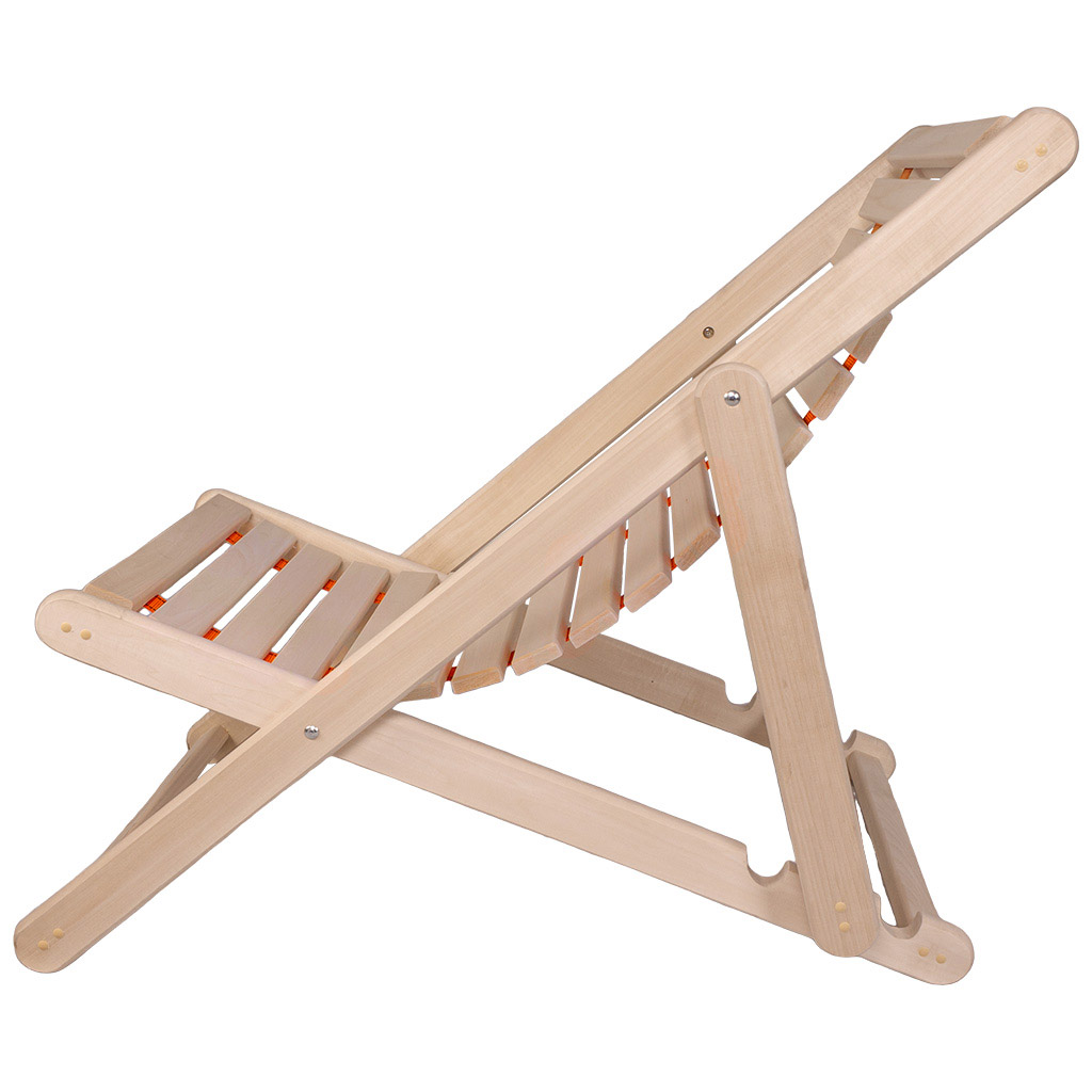 Шезлонг гибкий, 600мм х 750мм х 1600мм, липа