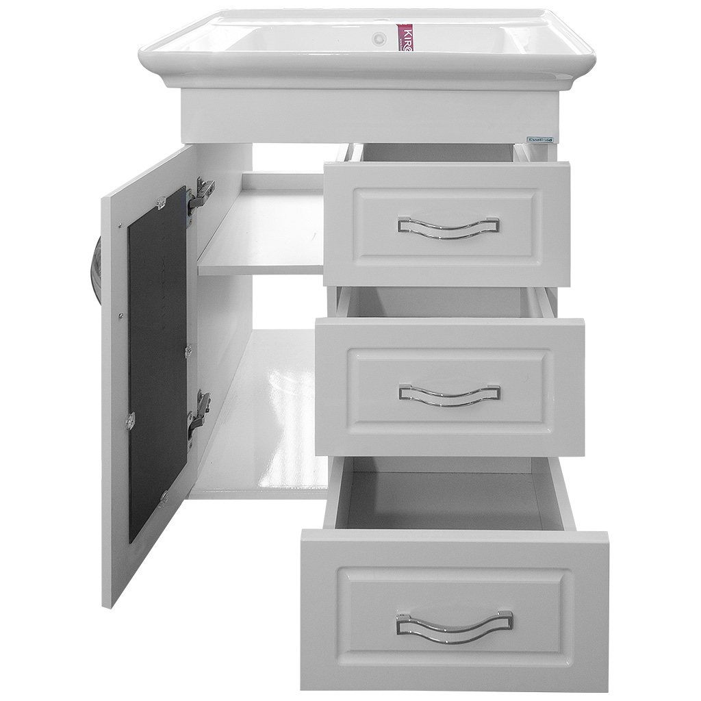 Тумба Duglas 75 с умывальником Дуглас 75, белая