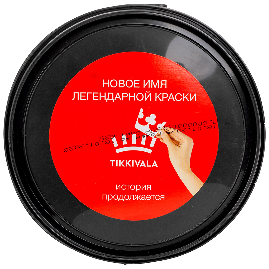 Краска водно-дисперсионная Tikkurila Euro Smart-2, для стен и потолка, интерьерная, белая, матовая, акриловая, база А, 2.7л.