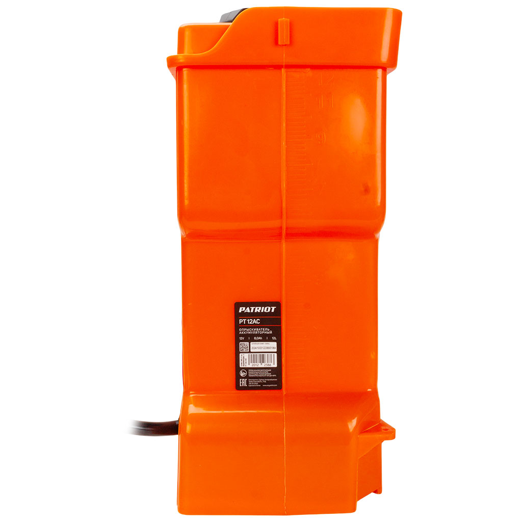 Ранцевый опрыскиватель Patriot PT-12AC, аккумуляторный, 12л