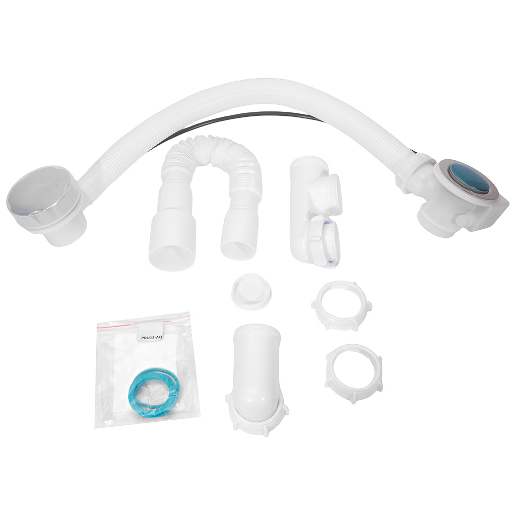 Сифон для ванны Aquant , полуавтоматический перелив, D40-40/50, L700мм