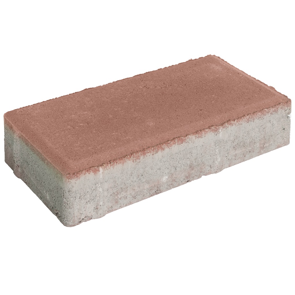 Плитка тротуарная прессованная "Брусчатка", ЯрСтрой, 40х100х200мм, красная, 19.44м2/972шт.