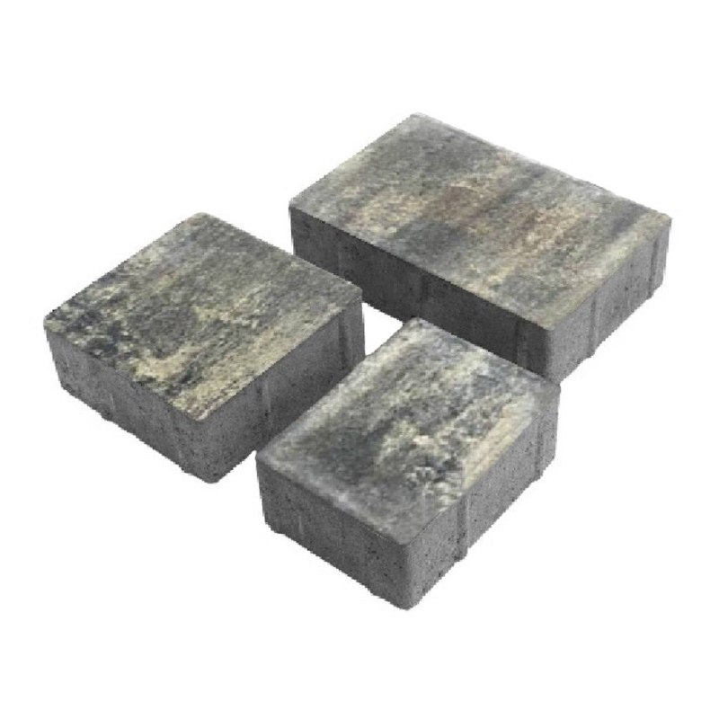 Плитка тротуарная прессованная "Европа", Зенит Черноземье, 3 формы, Европейский колор-микс, 40мм, 20.04м2/уп.