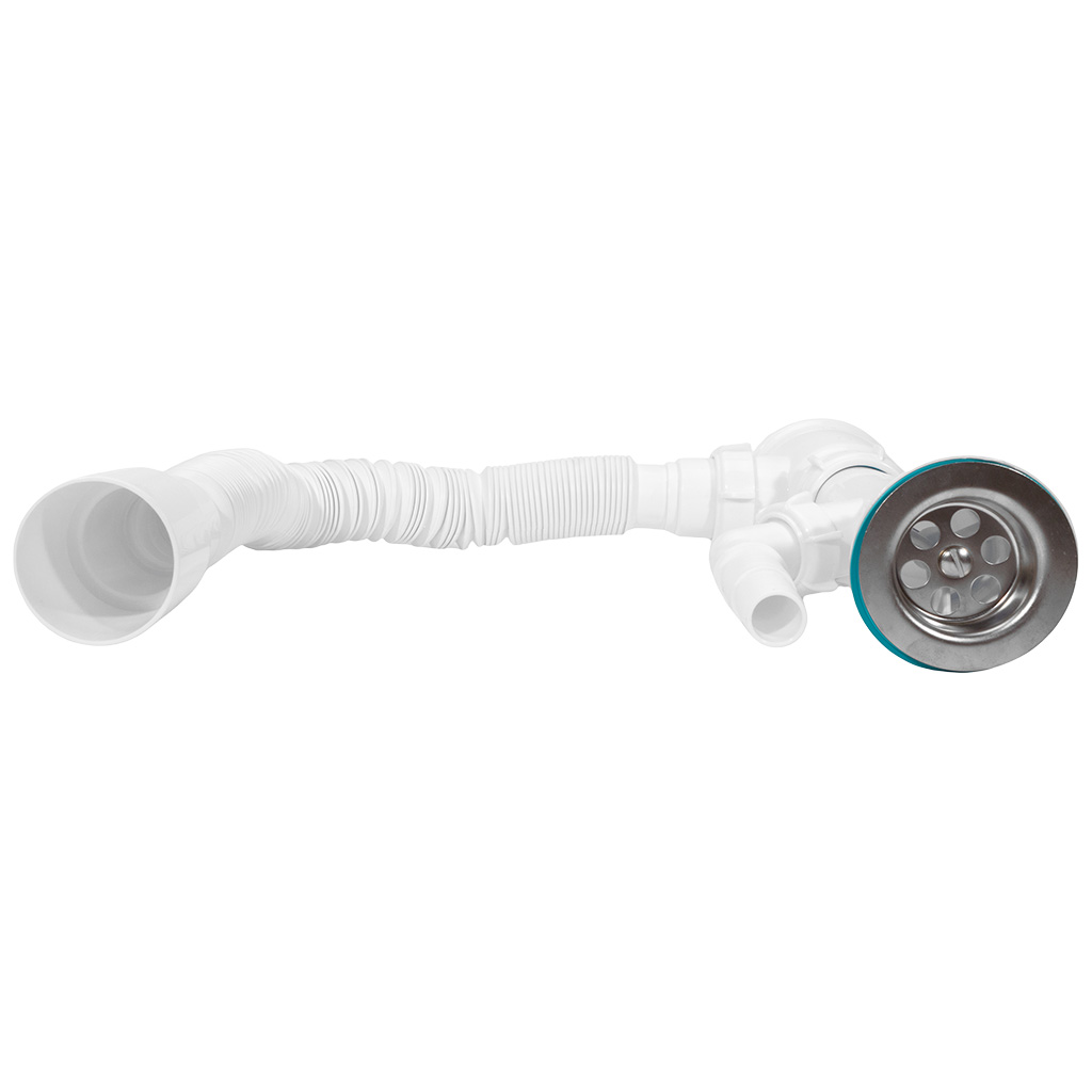 Сифон для мойки Aquant, с выходом под стиральную машину, D40-40/50мм, L700мм