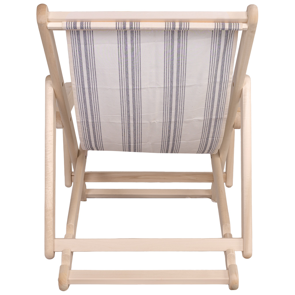 Шезлонг гибкий с подлокотниками на ткани, 600мм х 750мм х 1600мм, липа