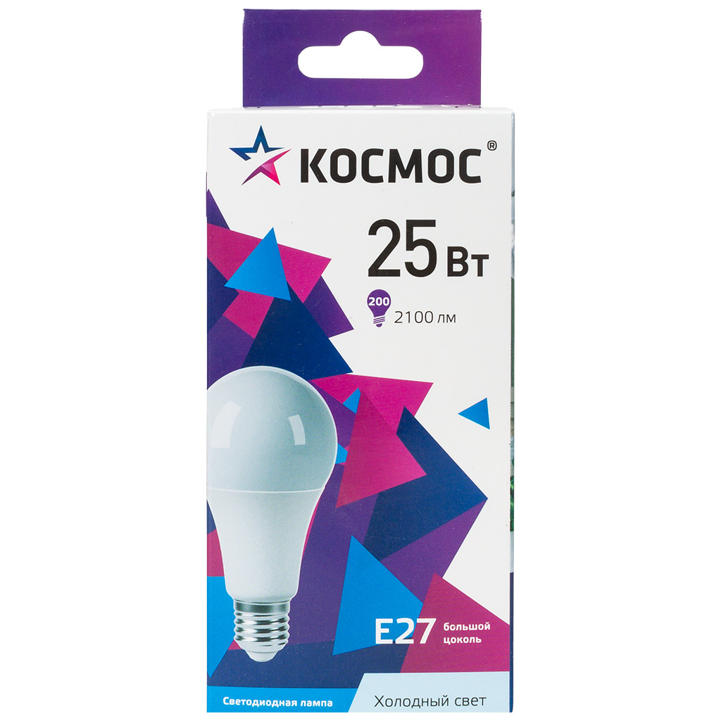 Лампа светодиодная Космос, шар, 25Вт, Е27, 6500К