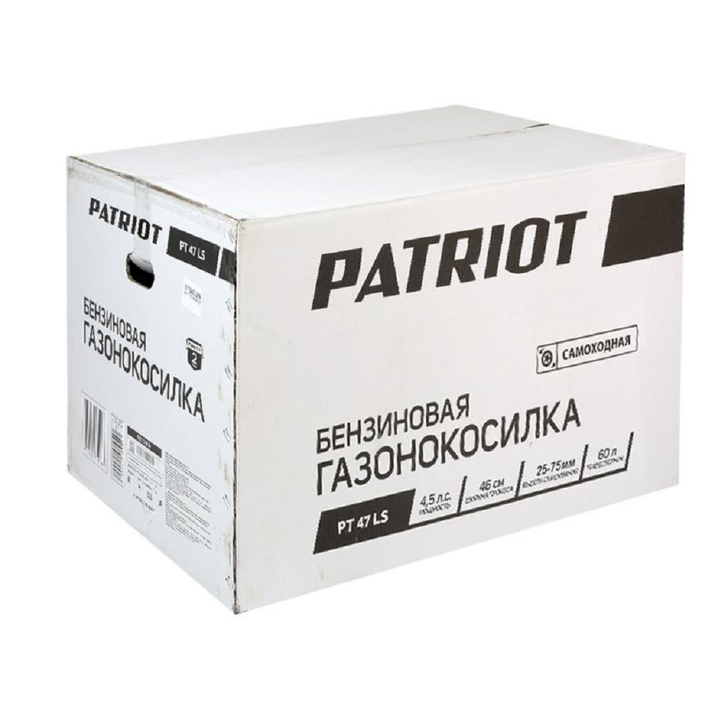 Газонокосилка Patriot PT 47 LS, бензиновая, 4.5л.с