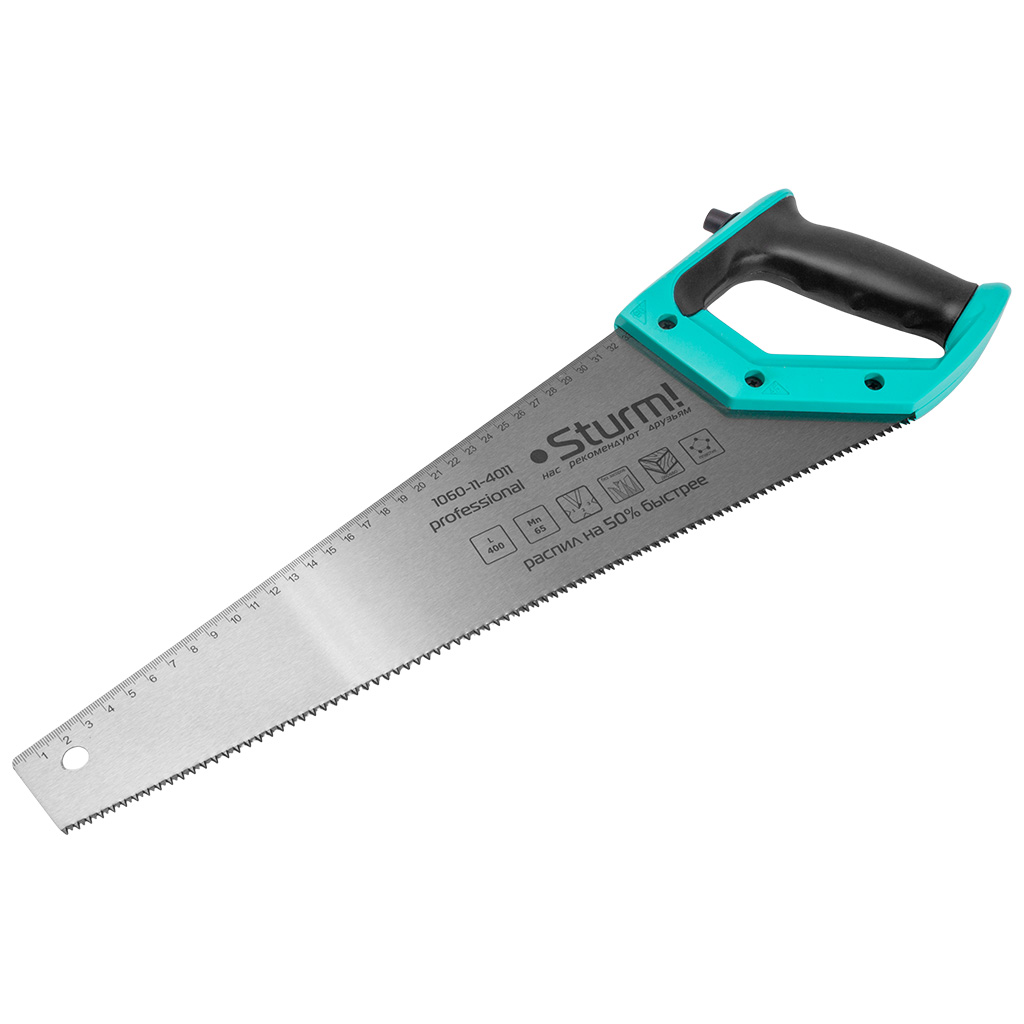 Ножовка Sturm!, по дереву, с карандашом, 400мм