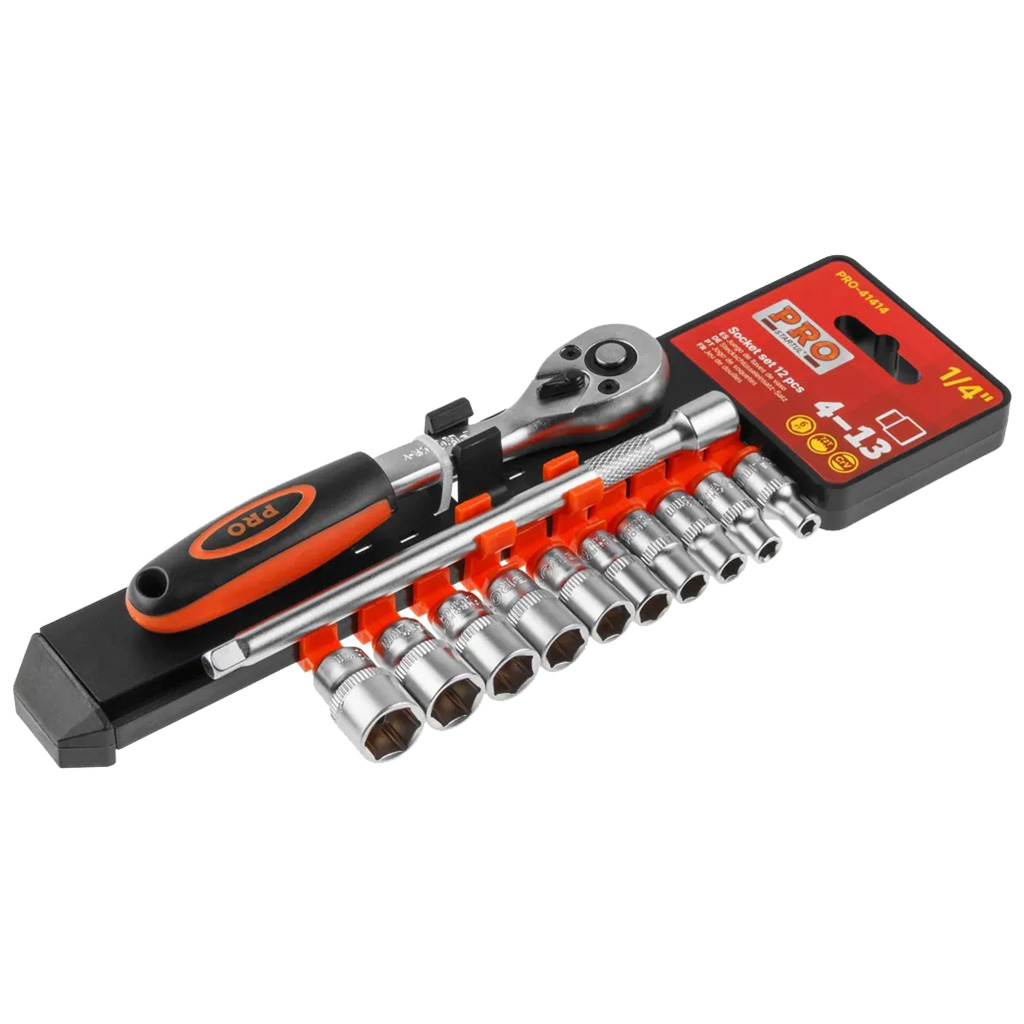 Набор торцевых головок Startul Pro, 12 предметов, 1/4" 4-13мм