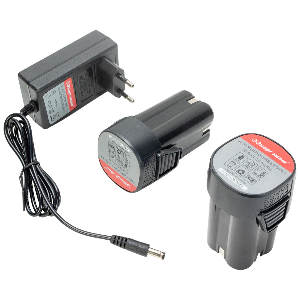 Дрель-шуруповерт аккумуляторная Энергомаш ДШ-18, 16В