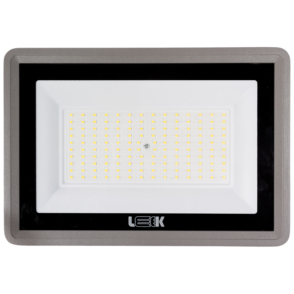 Прожектор светодиодный, 100W 6,5K серый, Leek