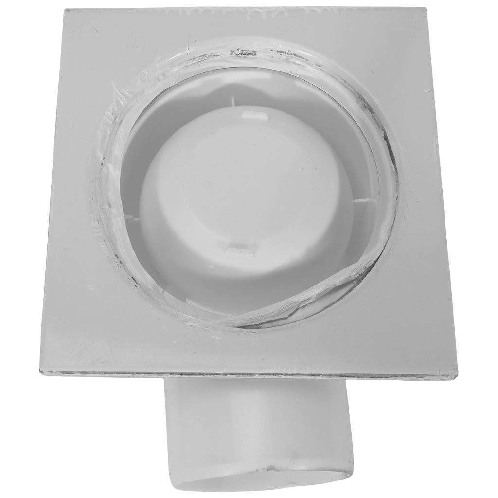 Трап Aquant, горизонтальный выпуск, для внутренней канализации D75мм, 150х150мм