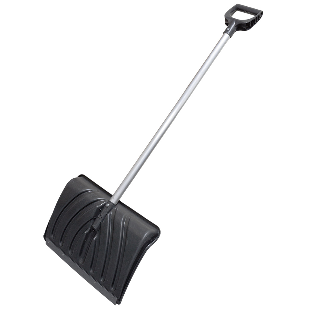 Лопата для уборки снега Крепыш, пластмассовая, алюминиевый черенок, 465мм х 340мм