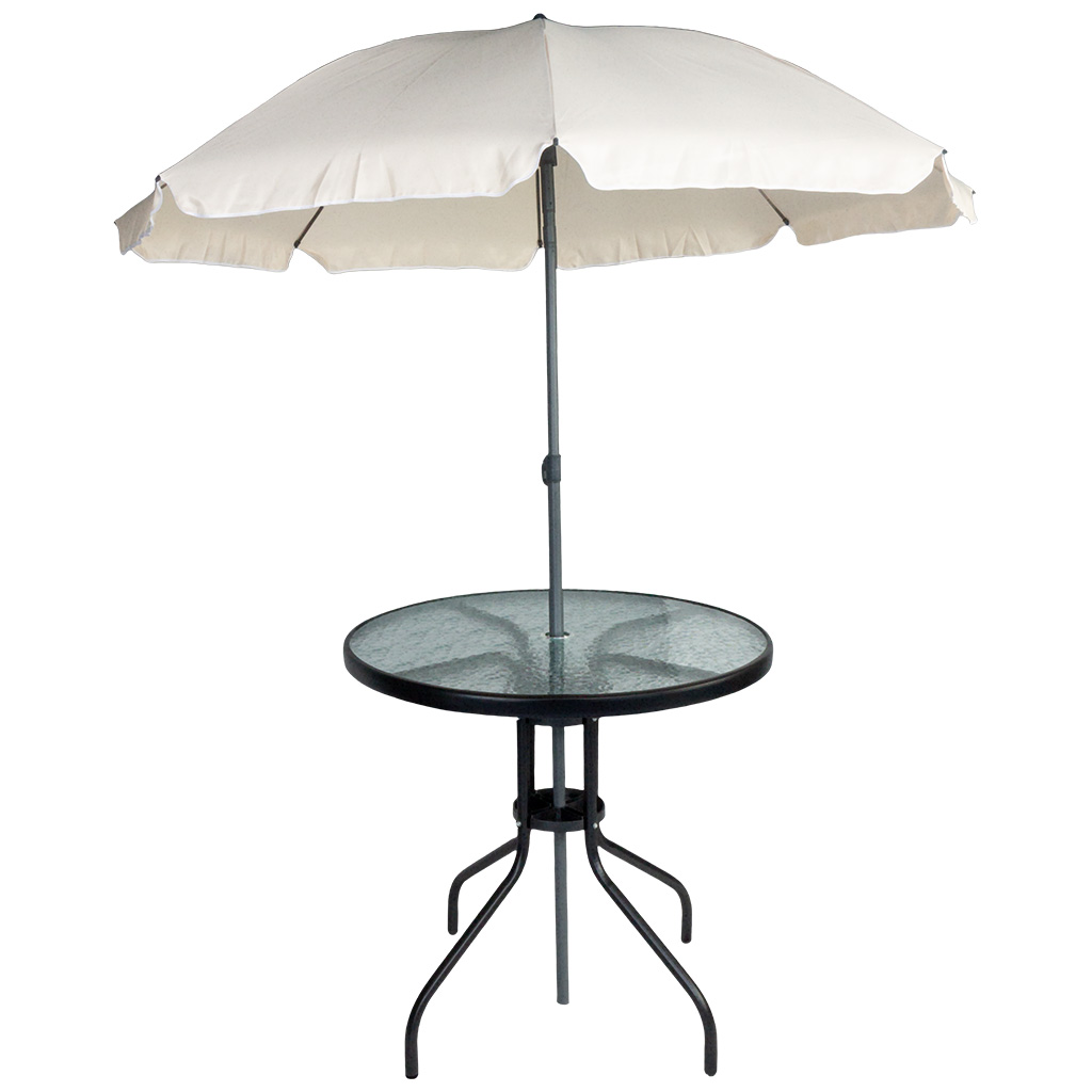 Набор садовой мебели Ялта WR2119, стол-зонт + 4 стула, бежевый