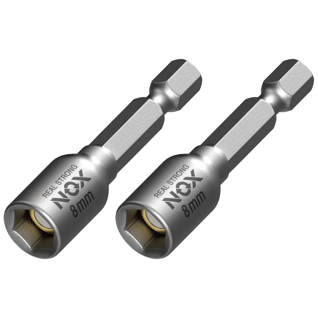Бита с торцевой головкой Nox Setter, магнитная, 8х48мм, 2шт