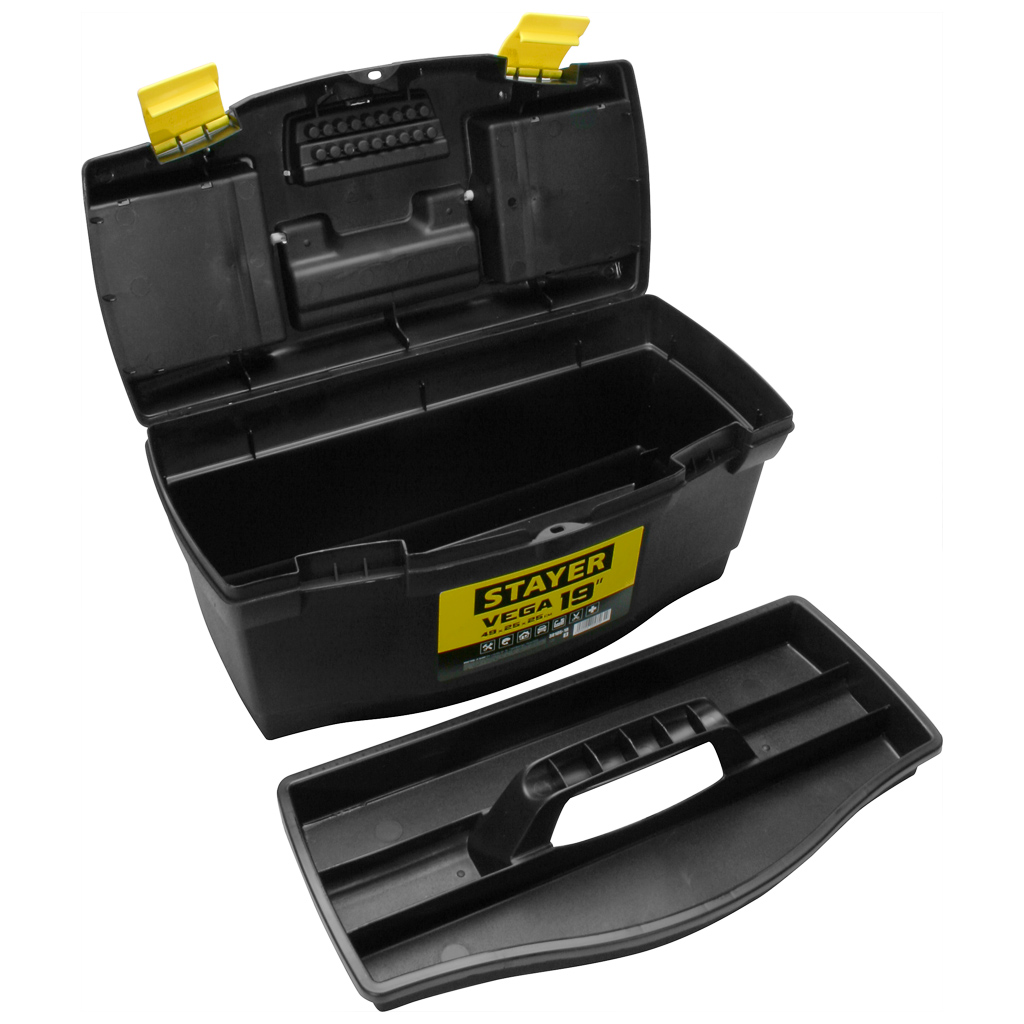 Ящик для инструментов Stayer, пластиковый, 490x275x240мм