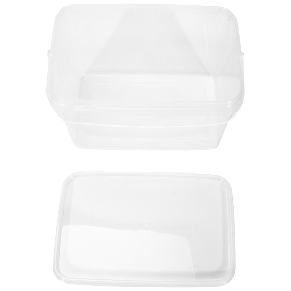 Контейнер-ведро прямоугольное с крышкой, полипропилен, 2л