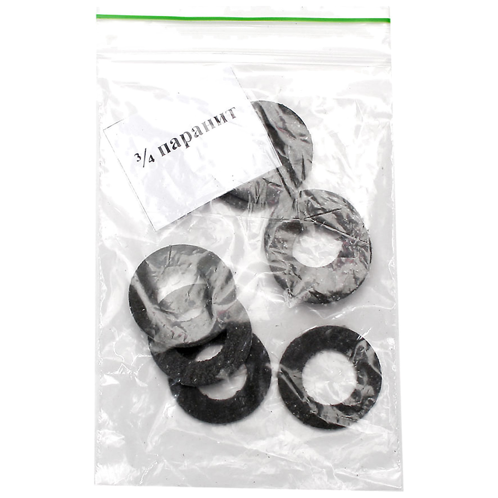Прокладка 3/4", паронитовая, 10шт/упак