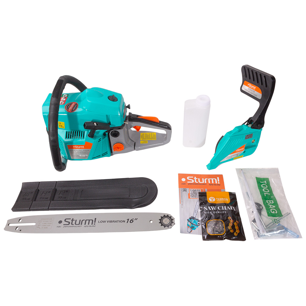 Бензопила цепная Sturm! GC99372B шина 16", 1,9кВТ