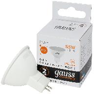 Лампа светодиодная Gauss Elementary, софит, 5.5Вт GU5.3 3000K цены в Воронеже