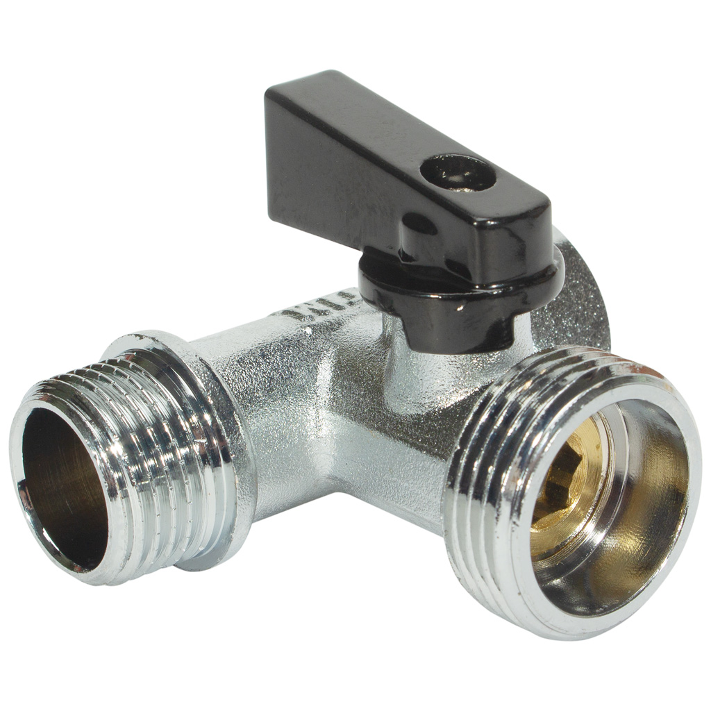 Кран для стиральных машин, 1/2''ш х 3/4''ш х 1/2''г