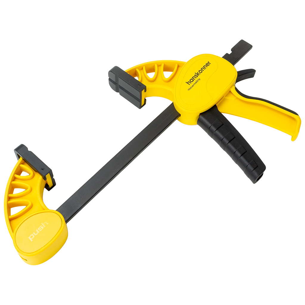 Струбцина пистолетная Hanskonner, нейлоновая, 150мм