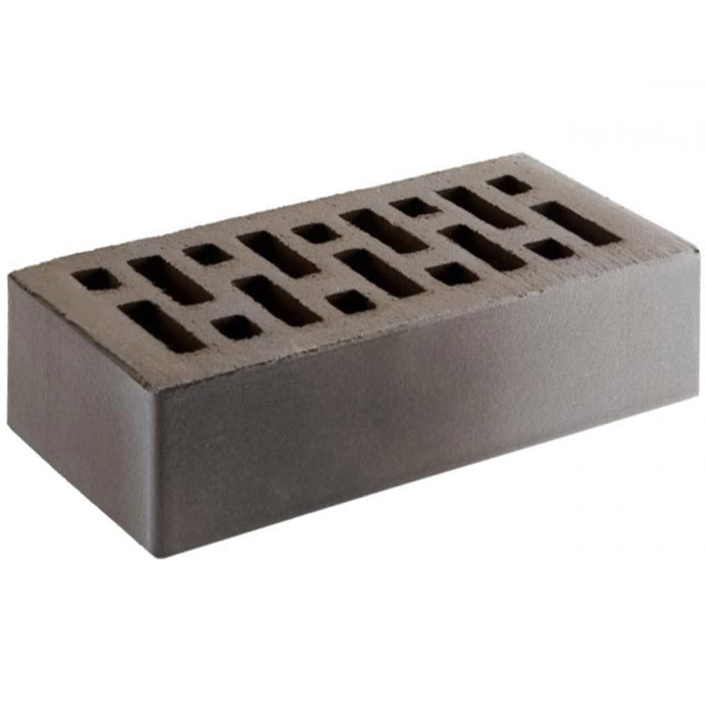 Кирпич лицевой керамический Старооскольский Recke, темно-коричневый (Art 5-82-31-0-00), гладкий, 1,0НФ, М 200, (480шт, упаковка)