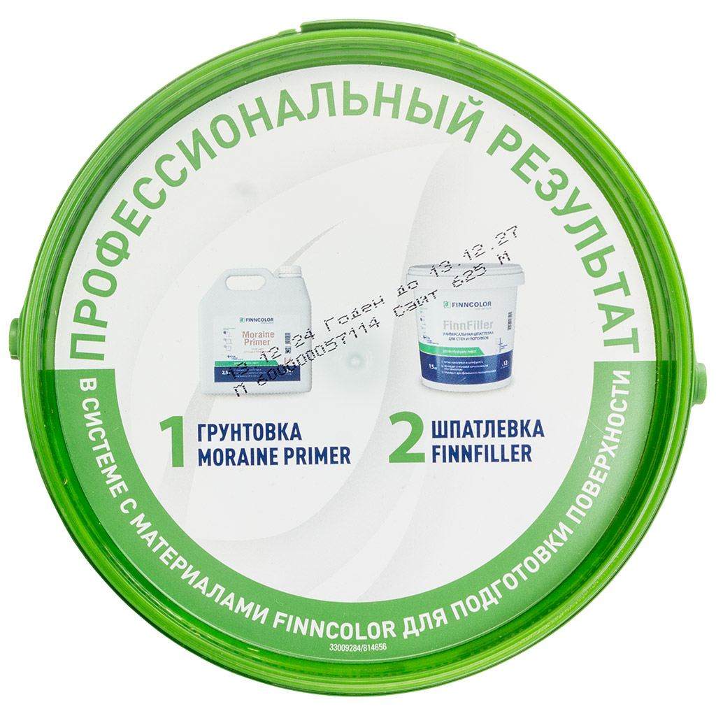 Краска водно-дисперсионная Finncolor Oasis Super White,  для потолков, матовая, 1.3кг