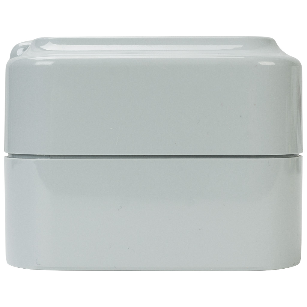 Блок открытой проводки Bylectrica Пралеска Аква, розетка 3-местная, с заземлением, с крышкой, IP54, серый