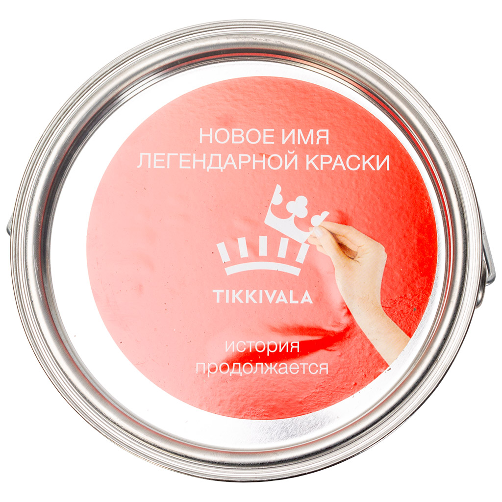 Грунт-эмаль по ржавчине 3в1 Tikkurila Metallista, белая, база A, 2.3л