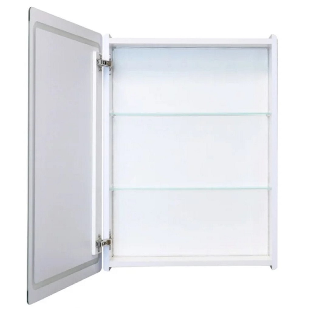 Шкаф с зеркалом Mixline Симпл 50, с подсветкой, универсальный