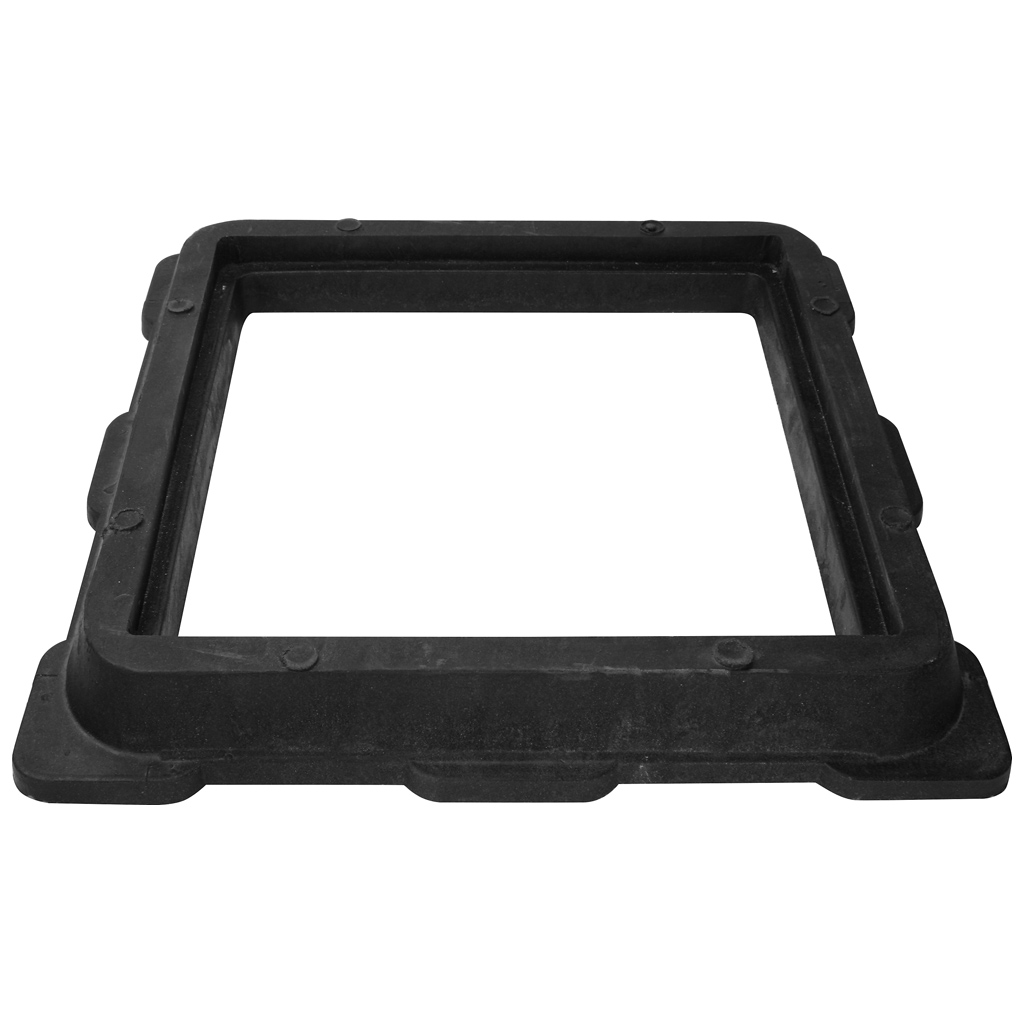 Люк канализационный легкий, 470х470х55мм, 3т, полимерный, черный